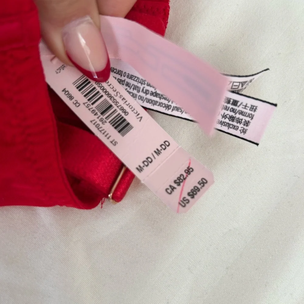 Victoria’s Secret Dream Angels Unlined Lace-Up Corset Top Lipstick Red Size M